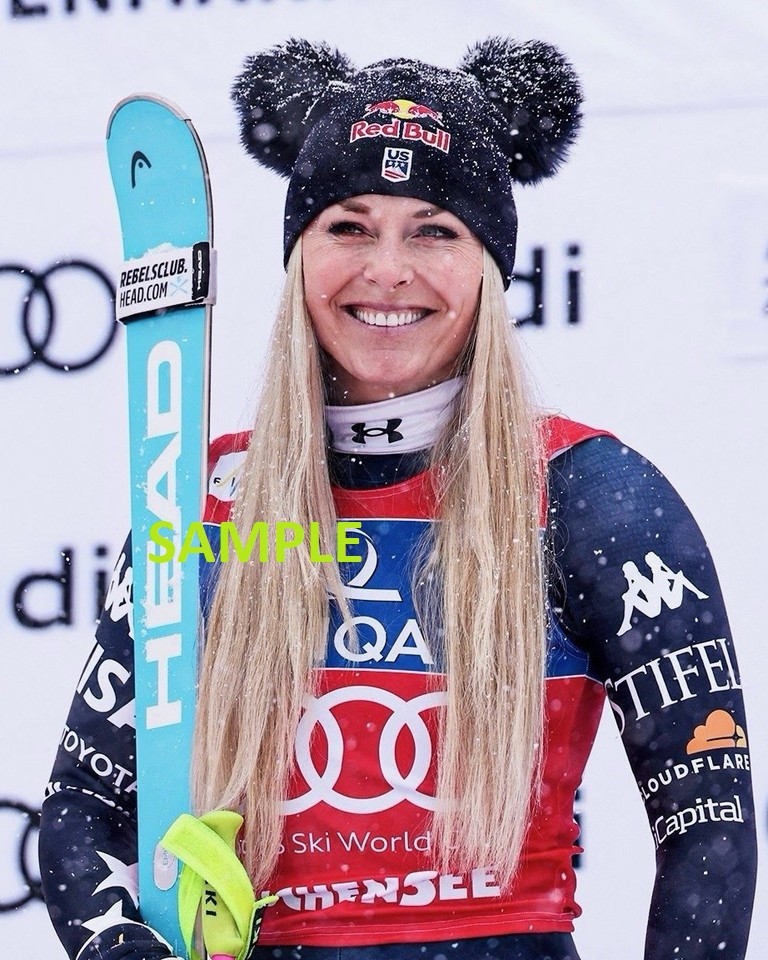 LINDSEY VONN #2 GLOSSY PHOTO 8X10 PICTURE PRINT CHRISTMAS OLYMPICS MAN CAVE GIFT