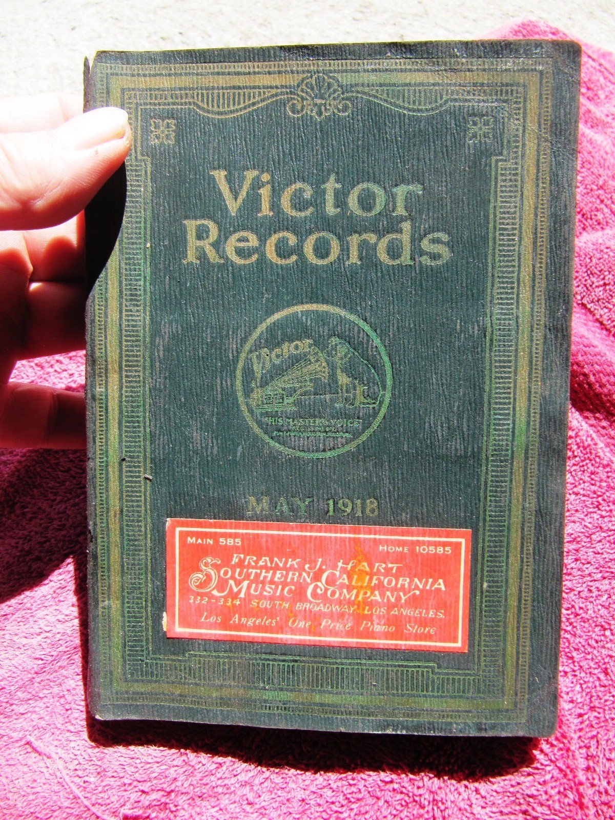 May 1918 VICTOR RECORDS General Catalog Opera Jazz Broadway Hits Military Band