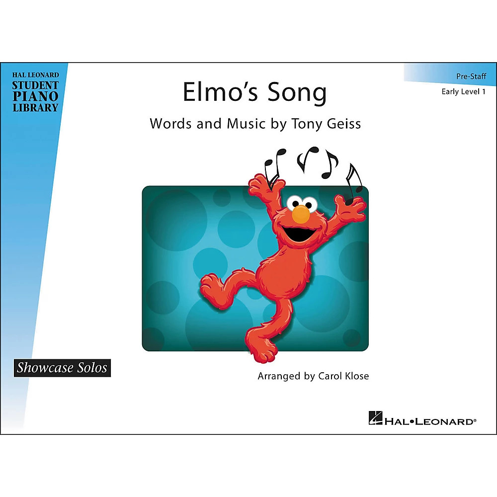 Hal Leonard Elmo's Song - Showcase Solo Early Level 1 Pre-Staff