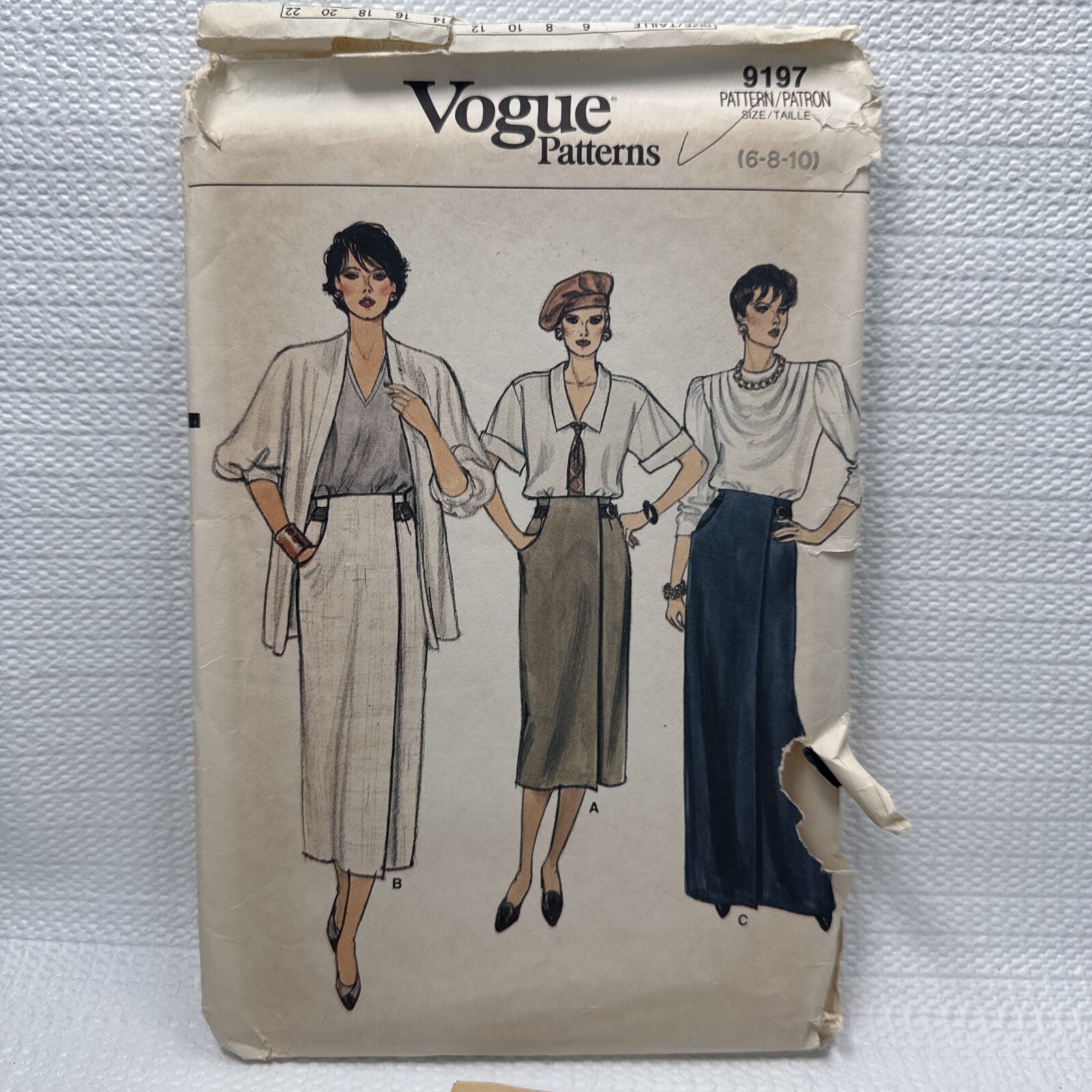 Vogue 9197 Misses Skirt Various Length Pattern 6-10 *Uncut