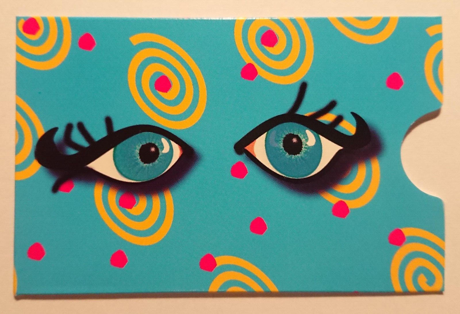 Card Holder Cardbox Phone Card Bank Card EC Card Eye Pattern