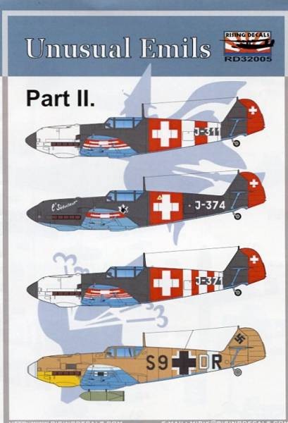 1/32 Rising Decal Messerschmitt Bf109E (2)