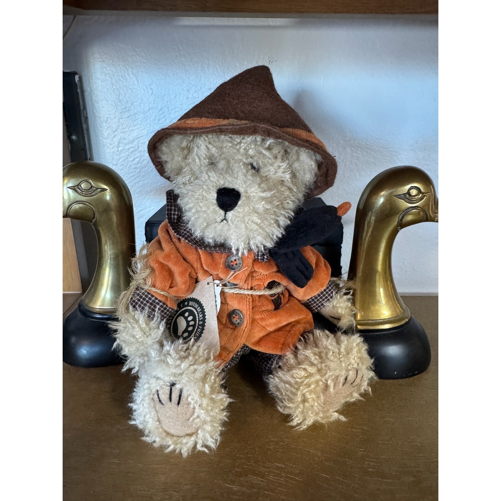 Boyds Bears & Friends Einstein Q Scaredybear Teddy Bear with Hat and Jacket