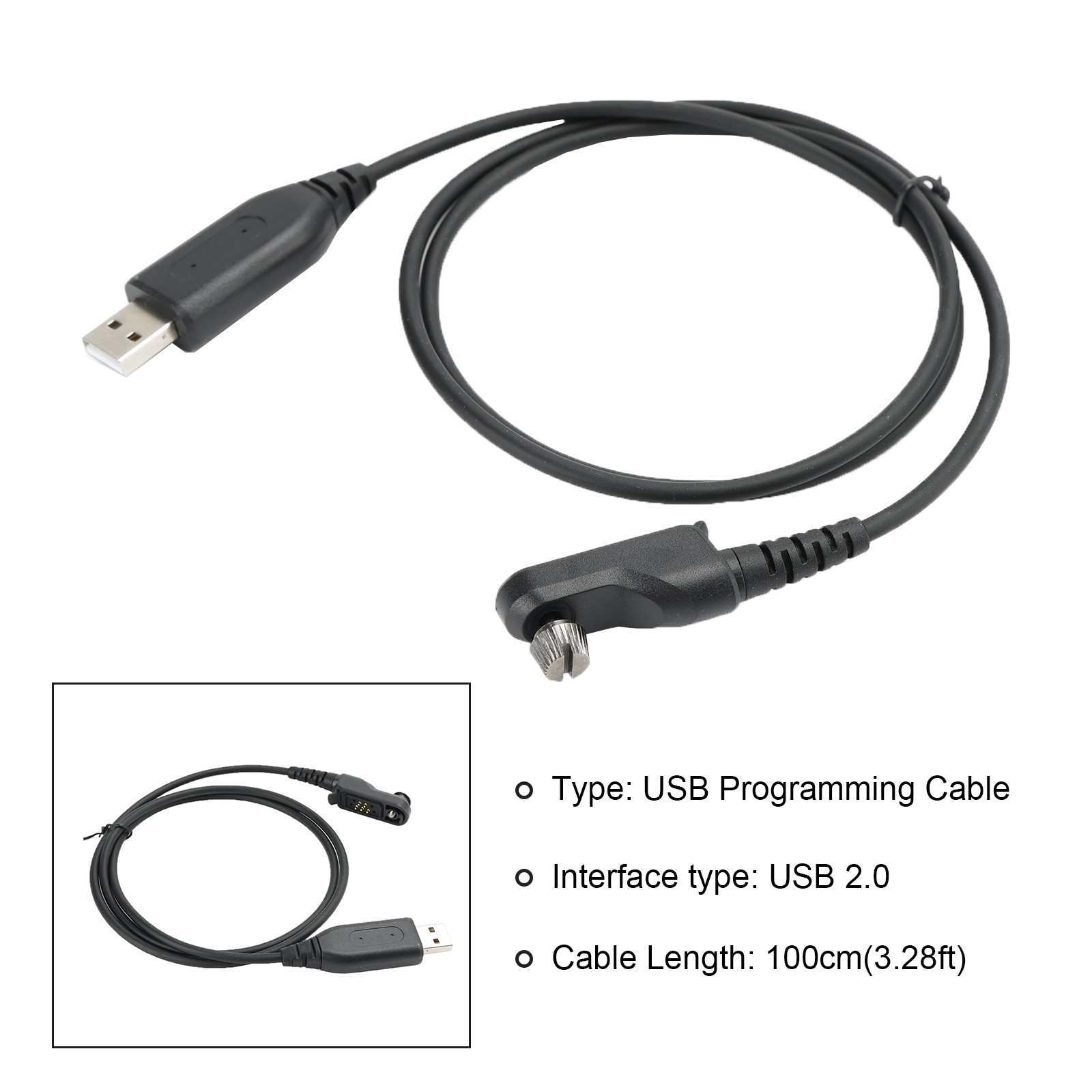 USB Programming Cable AP510-USB For Hytera AP510 AP580 BP560 BP510 Radio