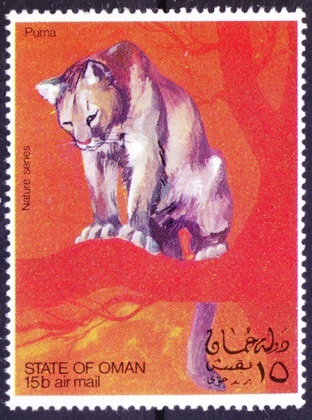 Oman 1984 MNH, Bigcats, Puma, Wild animals