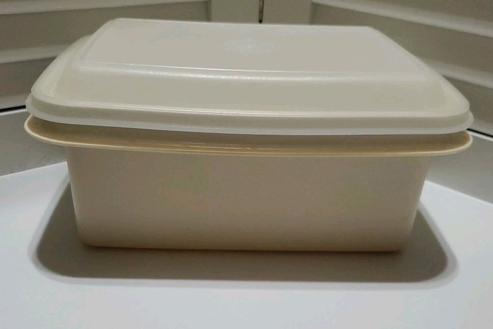 Vtg Tupperware 1255 Freeze-N-Save Container Ice Cream Keeper & Lid 1254