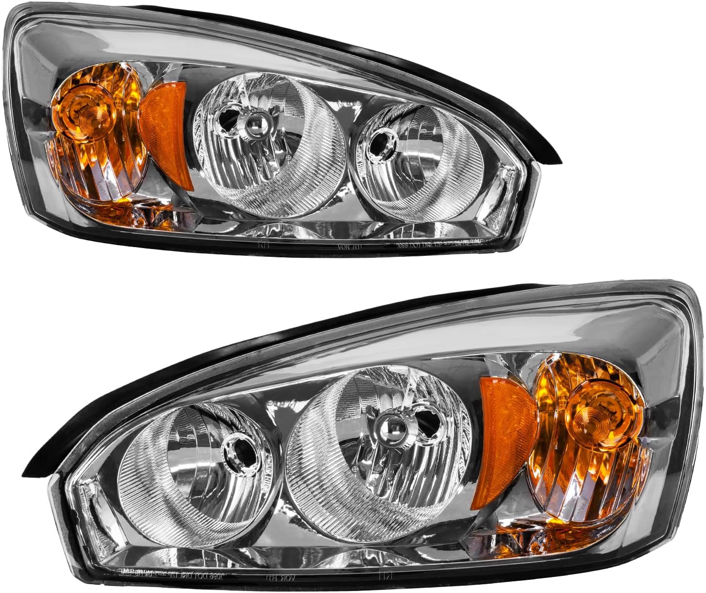 Headlight Assembly Compatible with 2004 2005 2006 2007 Chevy Malibu OE Headlamp 