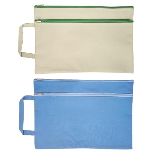 A4 Mesh Zipper Pouch, Waterproof File Bag with Handle,Foldable Document 2