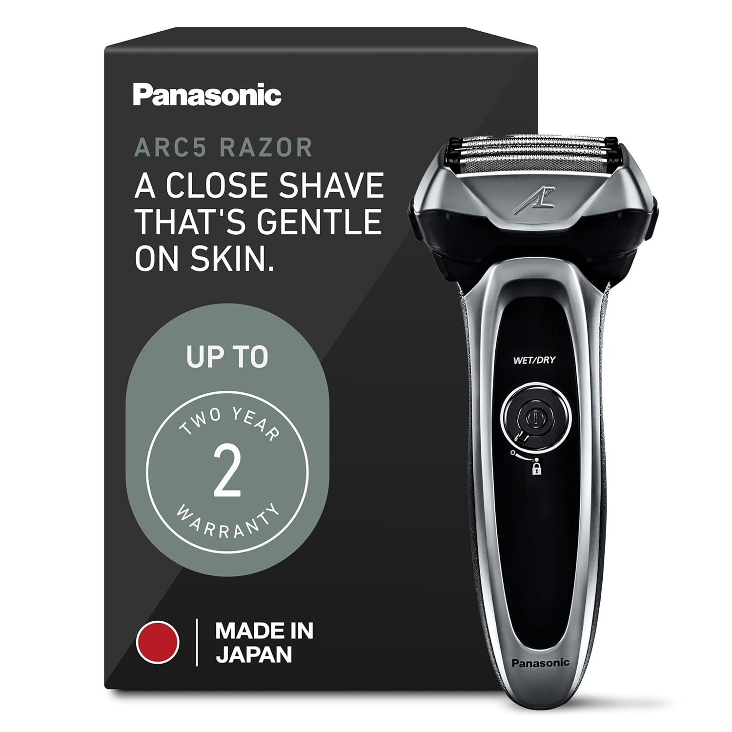 Panasonic Arc 5 Precision Shaving Rechargeable Foil Shaver ES-LV65-S
