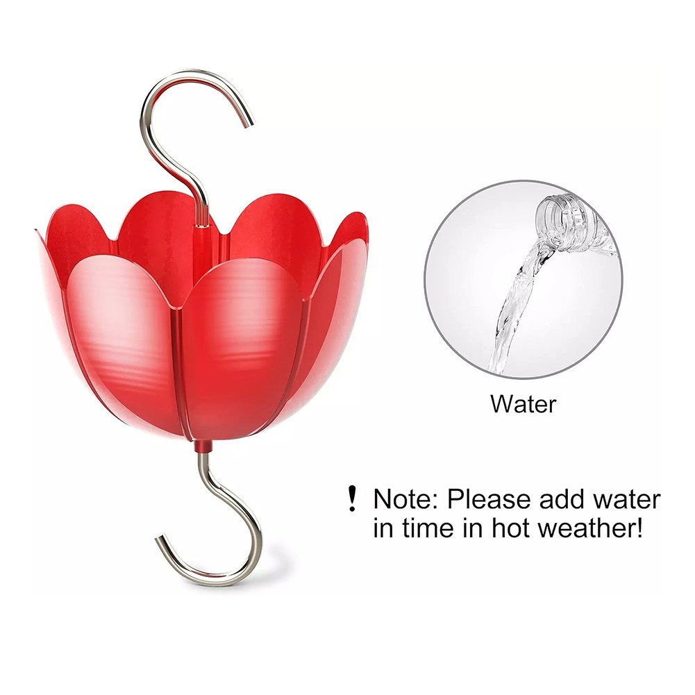 Rust Resistant Flower Design Hooks for Hanging For Hummingbirds 2 Pack