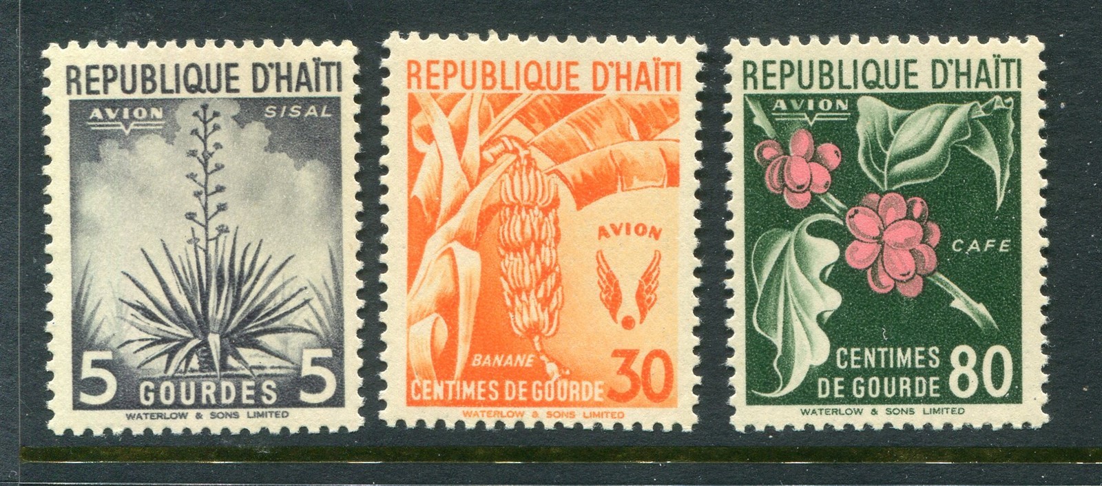 Haiti #C52-54 Flowers Complete Set [Mint Hinged]