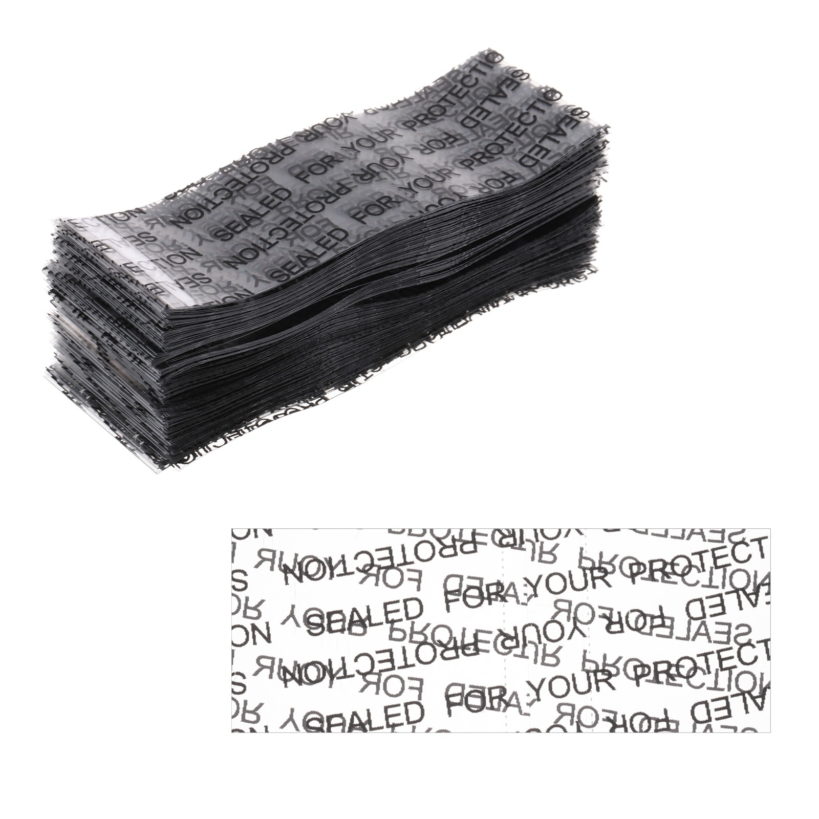 66x25mm PVC Perforated Shrink Bands, 500Pcs 0.05mm Thick Word Style Band, Clear