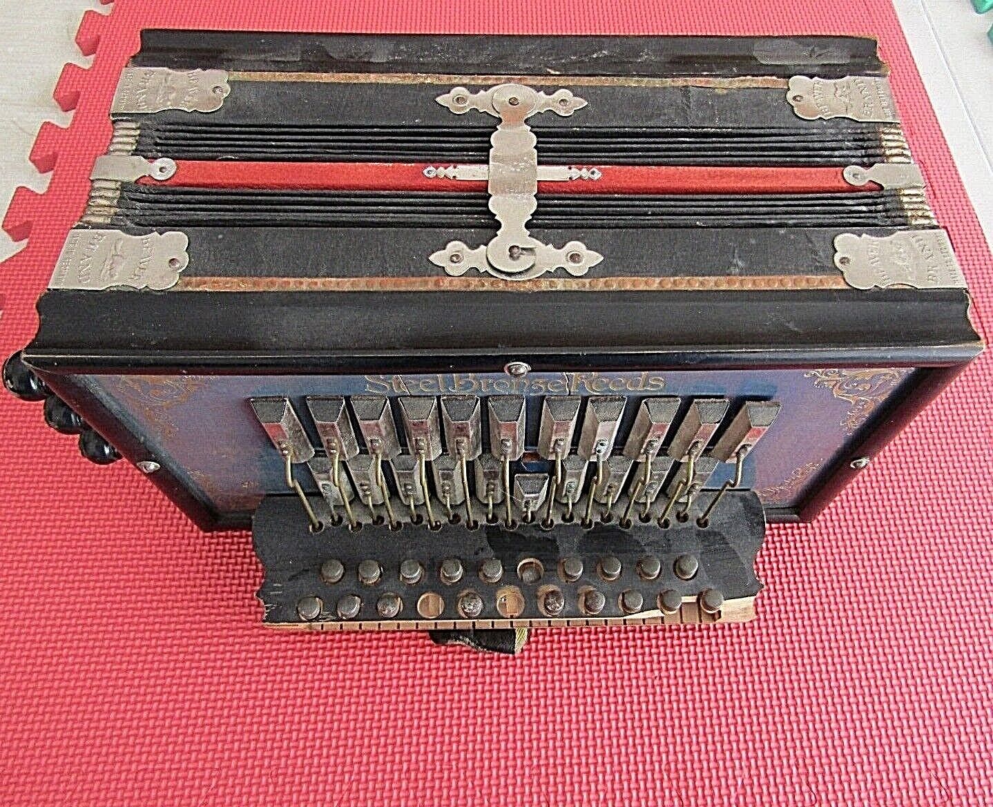 Antique Beaver Brand "German Accordion."