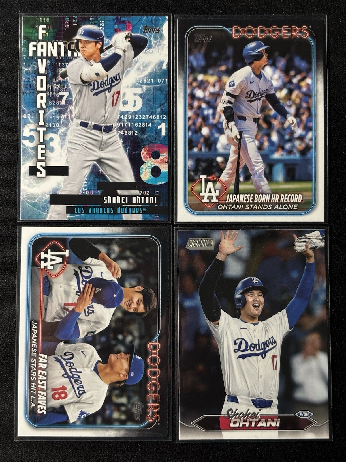 2024 Topps / Stadium Club Shohei Ohtani Lot of 4 Cards Dodgers