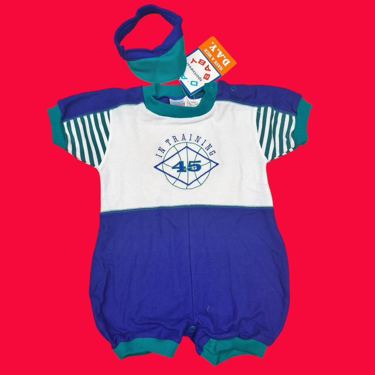 1990s NWT Vintage Infant Romper Set