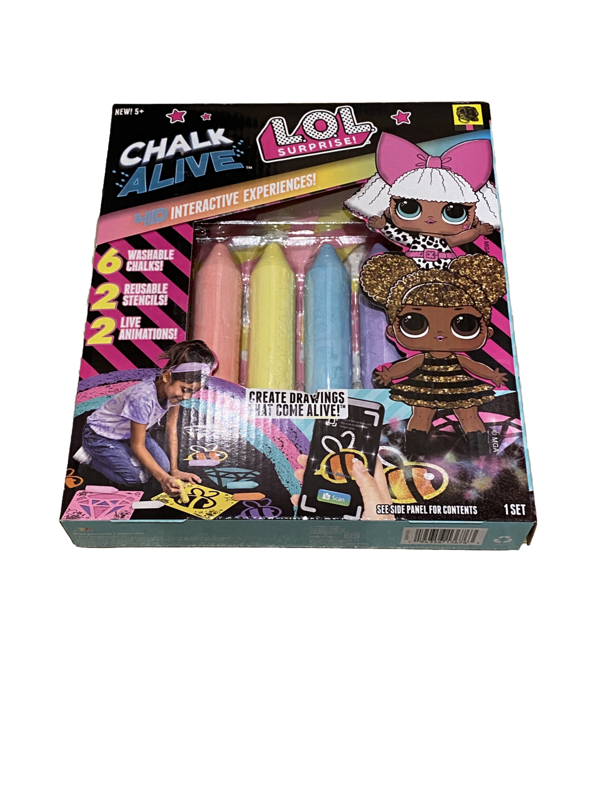 LOL Surprise Chalk Alive 4D Interactive Experiences Design/Capture/Share Age 5+