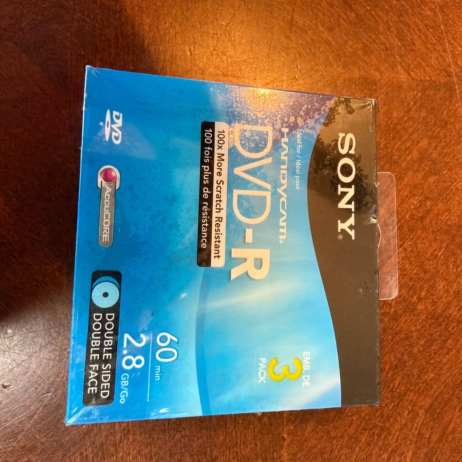 1 Sony Handycam DVD-R Blank Mini Disc 60 min 2.8 GB Double Sided NEW SEALED