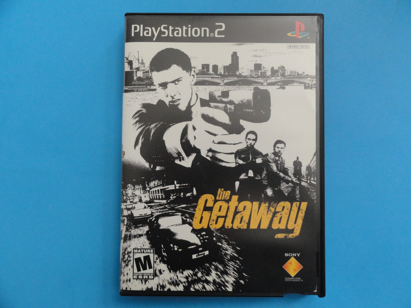 PS2 THE GETAWAY - ORIGINAL COVER ART AND BLOCKBUSTER VIDEO CASE