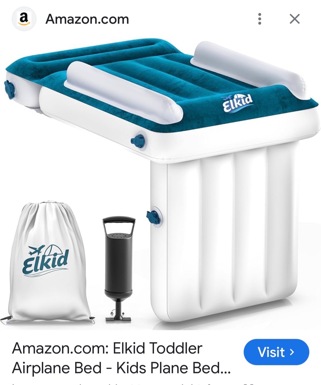 Elkid Toddler Airplane Bed - Kids Plane Bed, Seat Extender