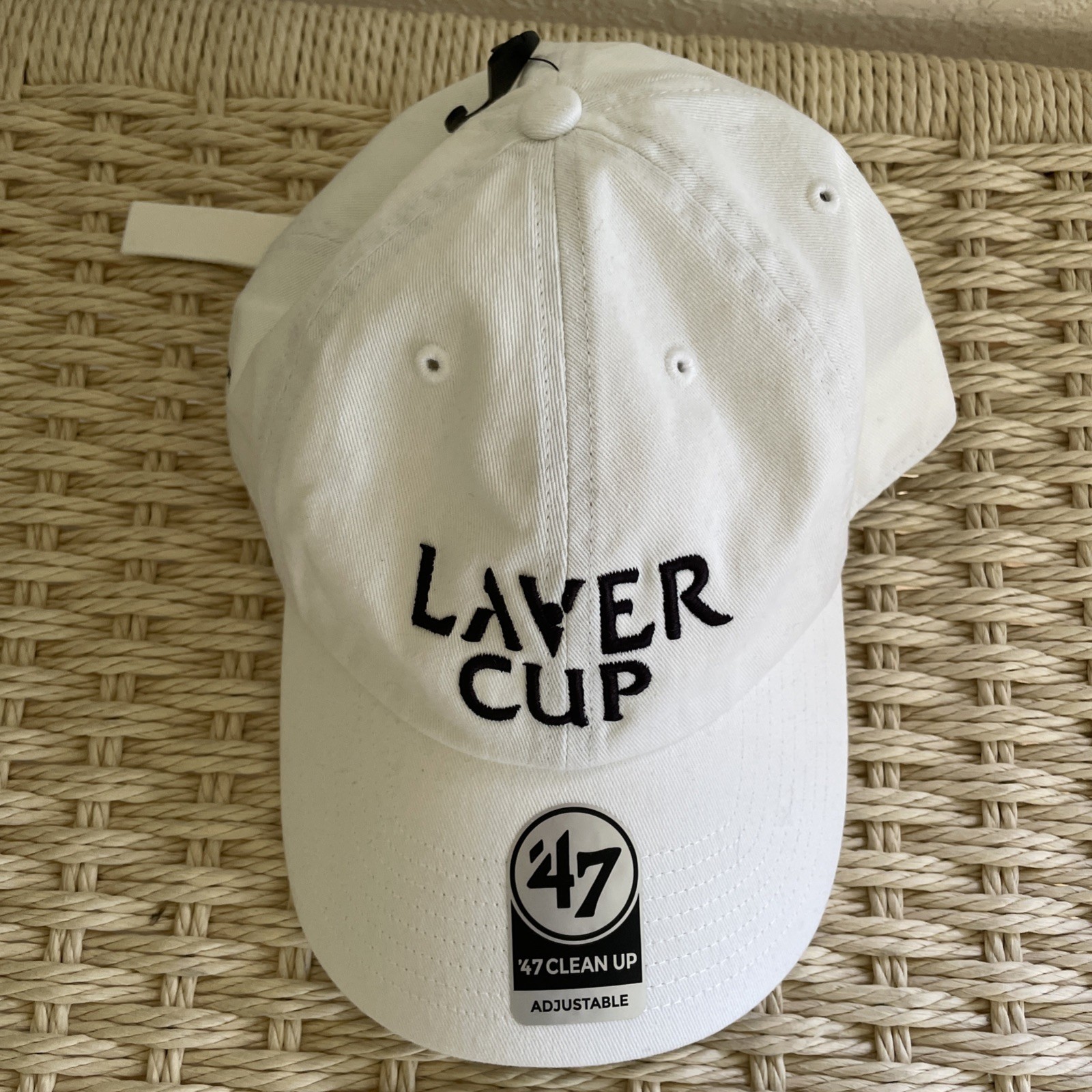 47 Clean Up Laver Cup 2025 San Francisco White Adjustable Hat