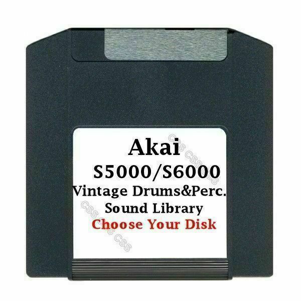 Akai S5000 / S6000 100MB Zip Disk Vintage Drums & Perc. Library Choose Your Disk