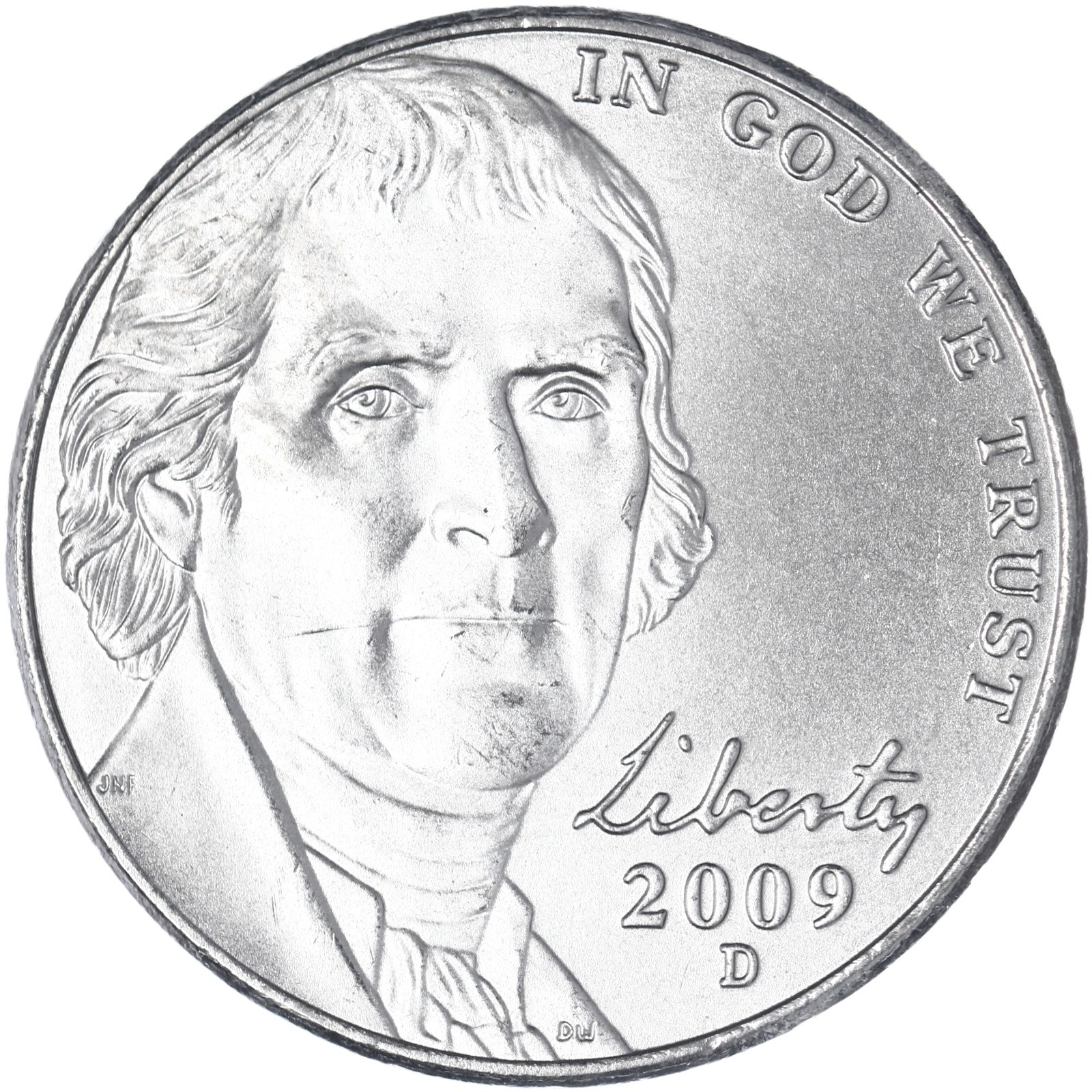 2009 D Jefferson Nickel BU Satin Finish