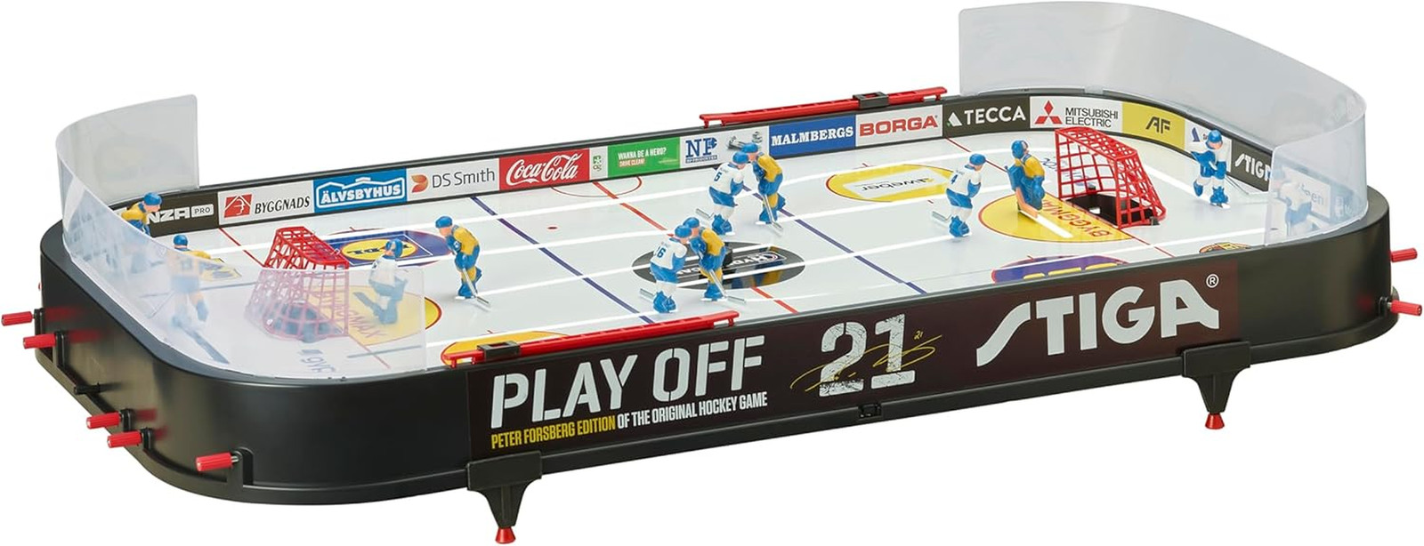 Table-Top Rod Hockey Game Play off 21 – Classic Ice Hockey Action with Enhanced 