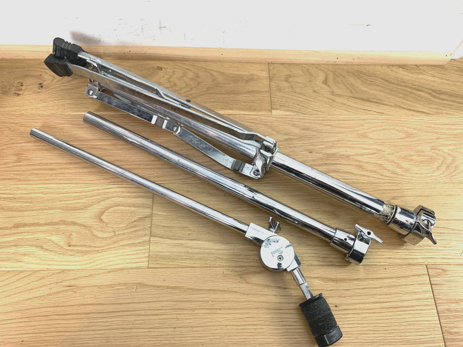 PEARL 80s 90s Vtg Straight CYMBAL STAND Mount Holder Telescoping Lightweight