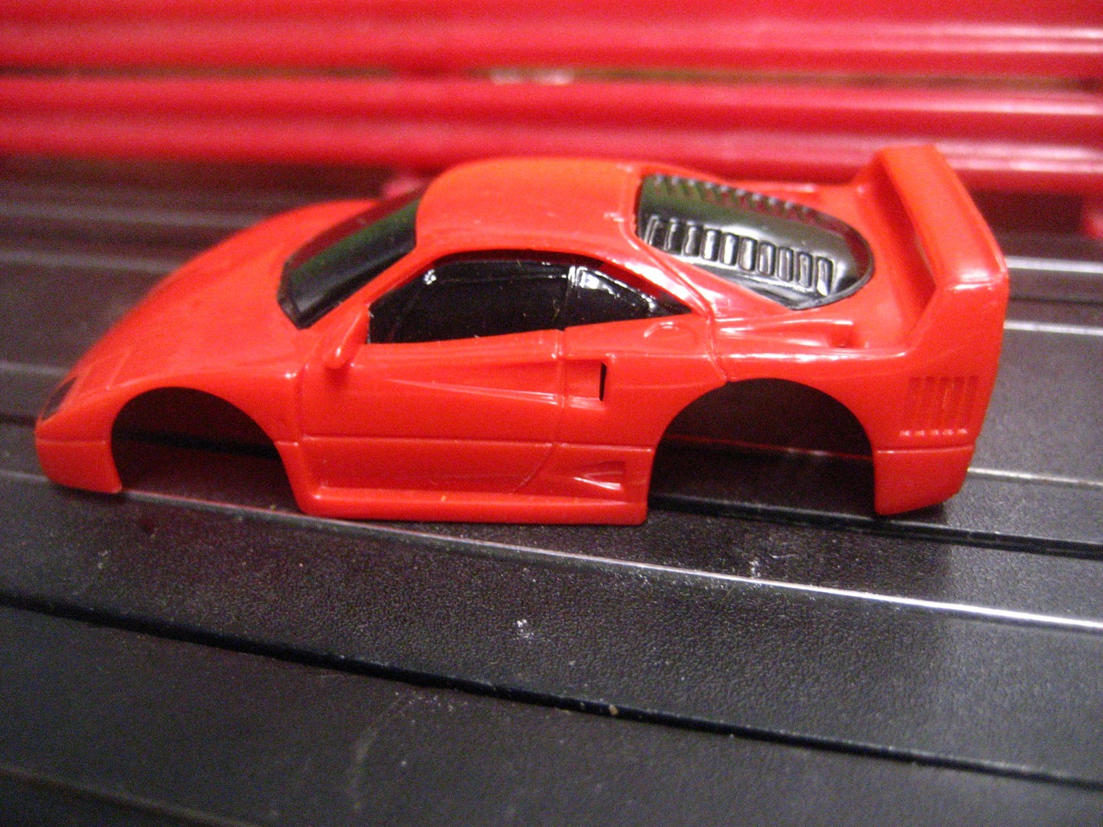 New Tyco HO Scale Slot Car Body  Red Ferrarri F40GT  Fits wide chassis!