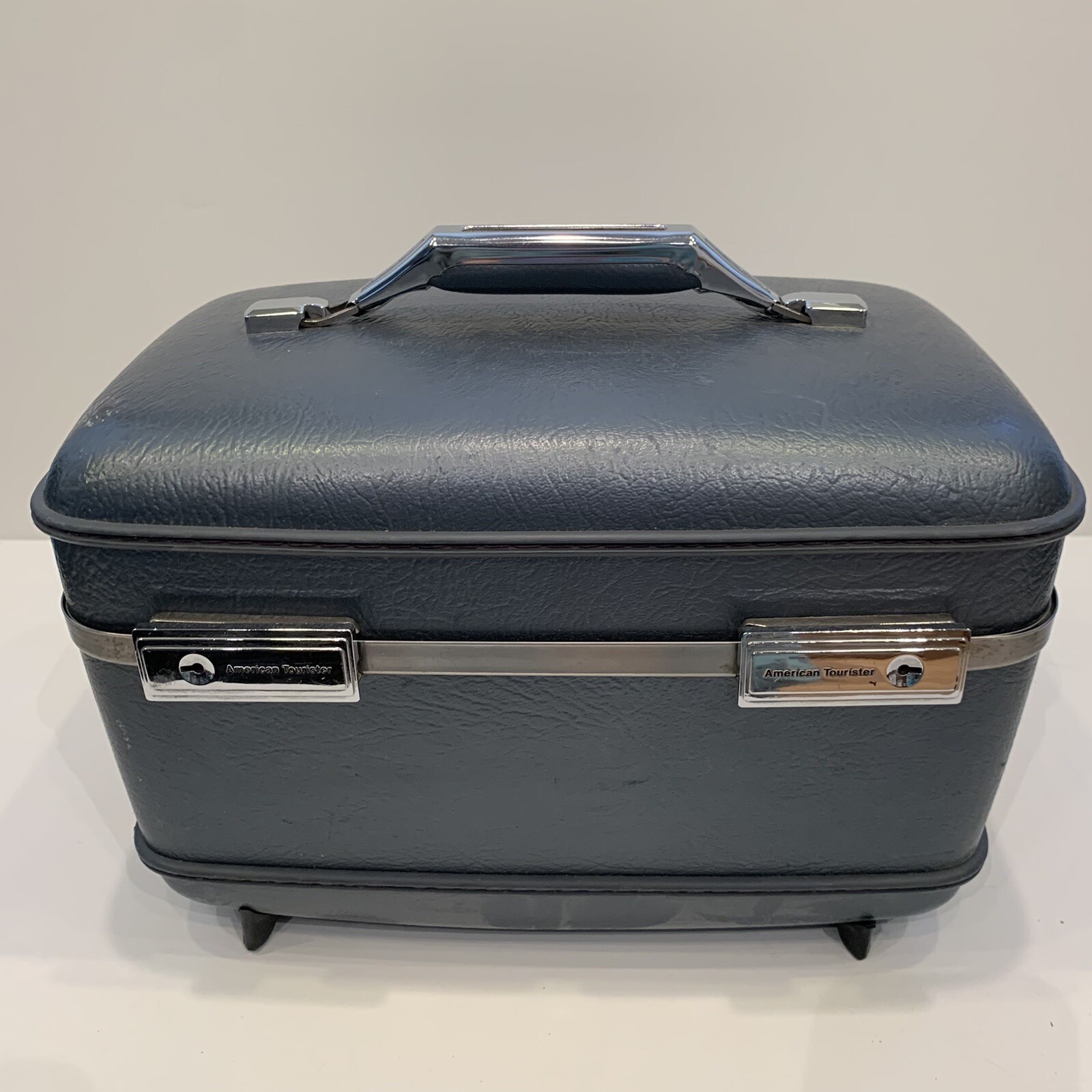 Vintage Train Case American Tourister Luggage Mid Century Carry On