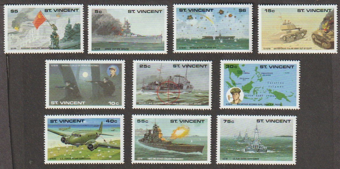 1990 St. Vincent #1309-17 AGO complete set MNH