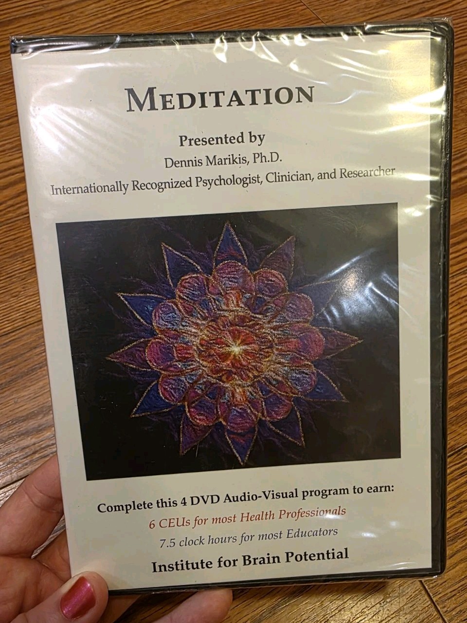 Meditation Institute for Brain Potential 4 DVDs CEUs by Dennis Marikis Sealed