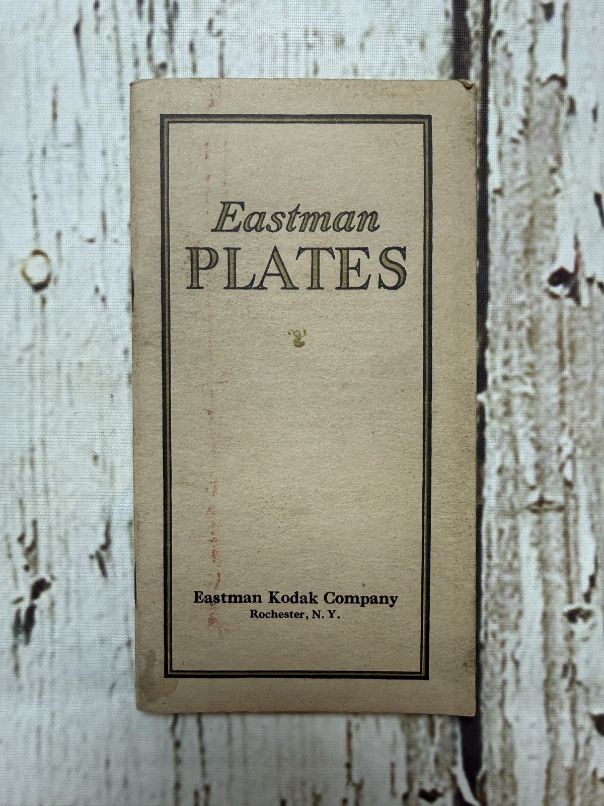 VTG Eastman Plates Eastman Kodak Company Information Catalog Book Booklet Guide