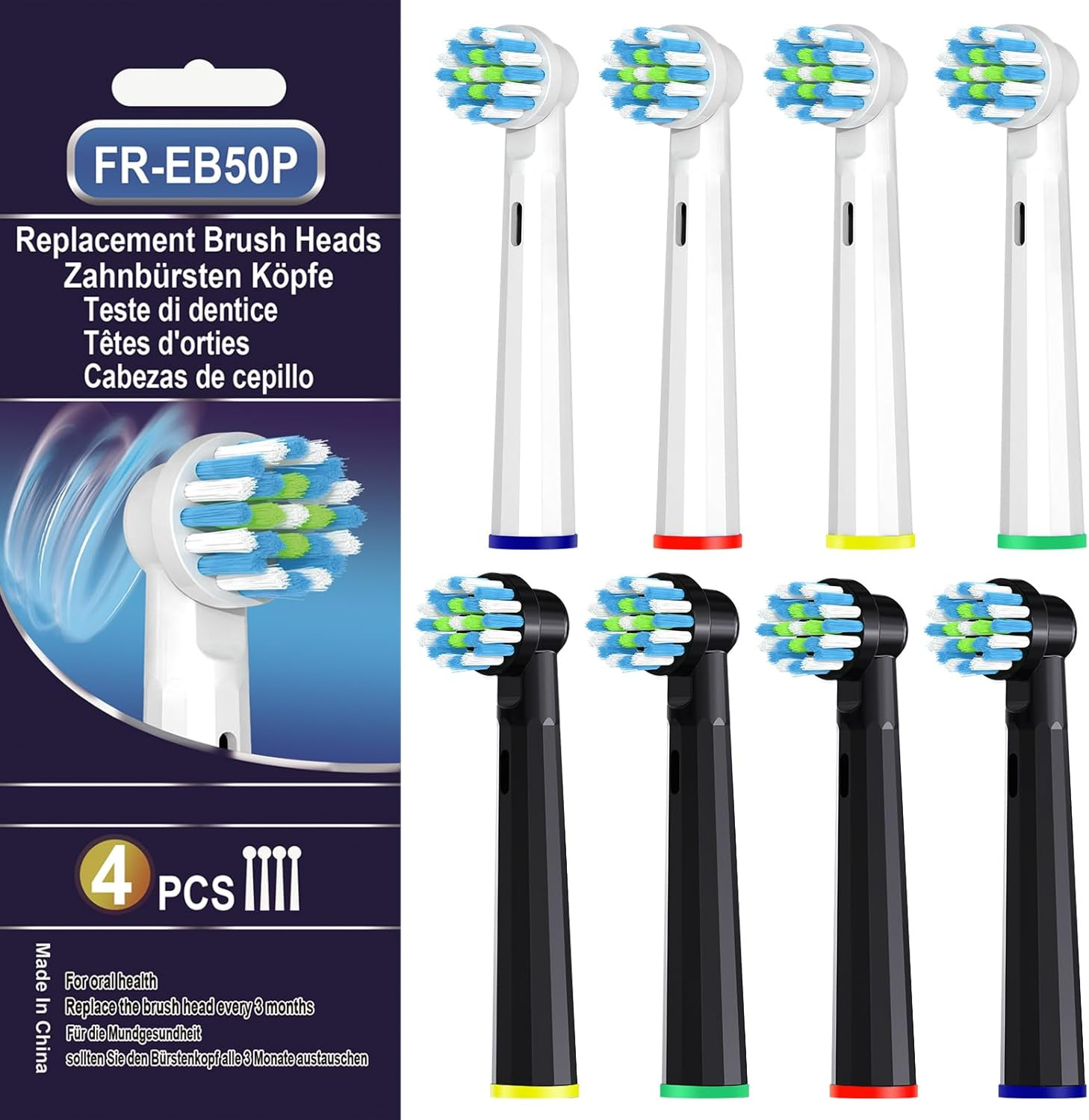Replacement Toothbrush Heads Compatible with Oral B Pro 1000,Professional Clean,