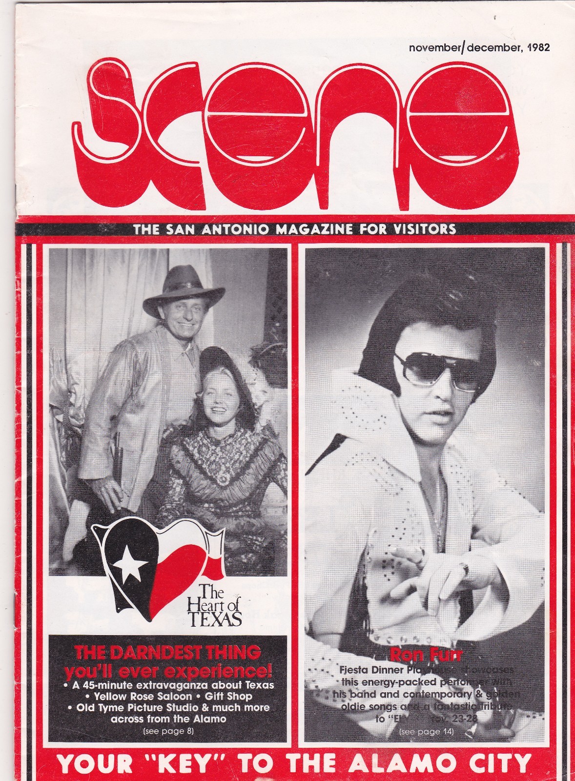 1982 San Antonio Scene Visitors Magazine Guide Booklet