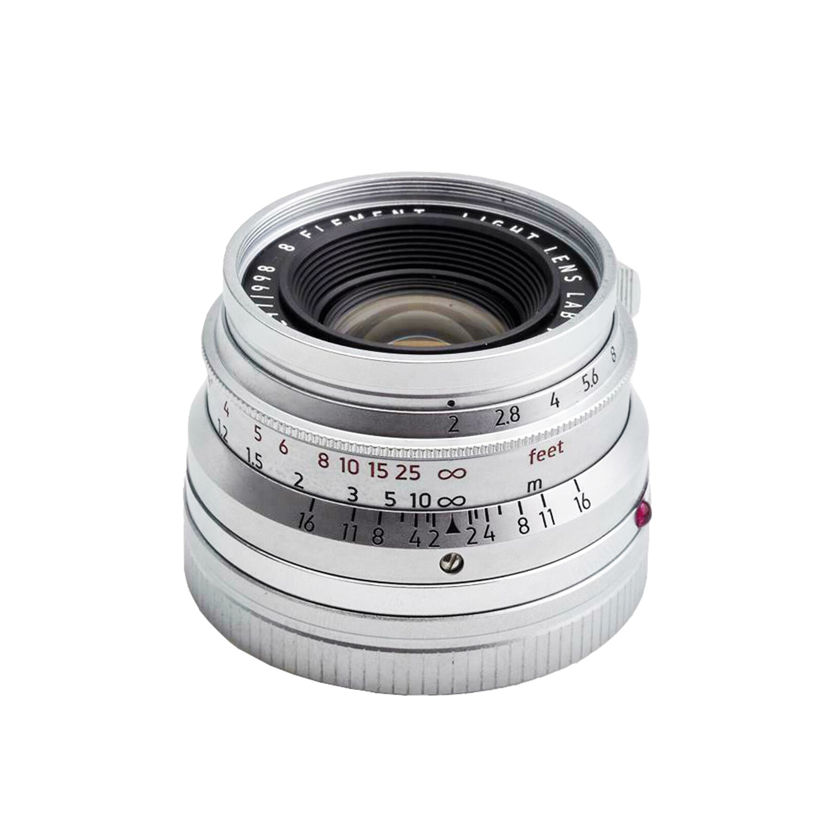 Light lens lab Lens 35mm F2 Silver For Leica Summicron M Eight Element M6 240