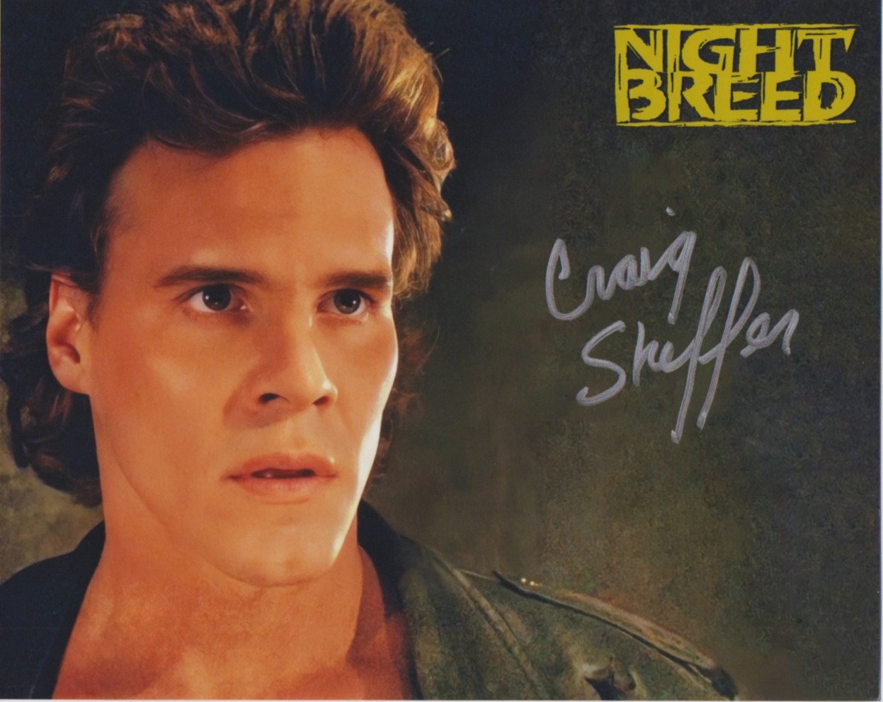 CRAIG SHEFFER hand-signed NIGHTBREED 8x10 w/ uacc rd coa FANTASTIC COLOR CLOSEUP