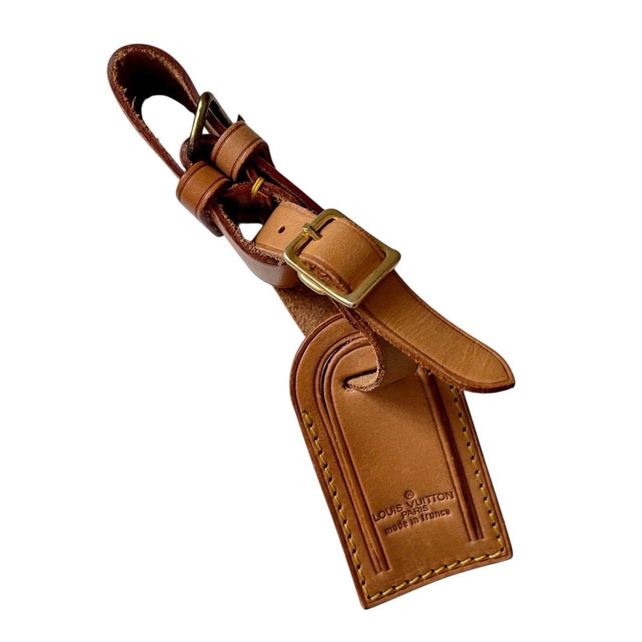 LOUIS VUITTON Vachetta Luggage Tag With Poignet