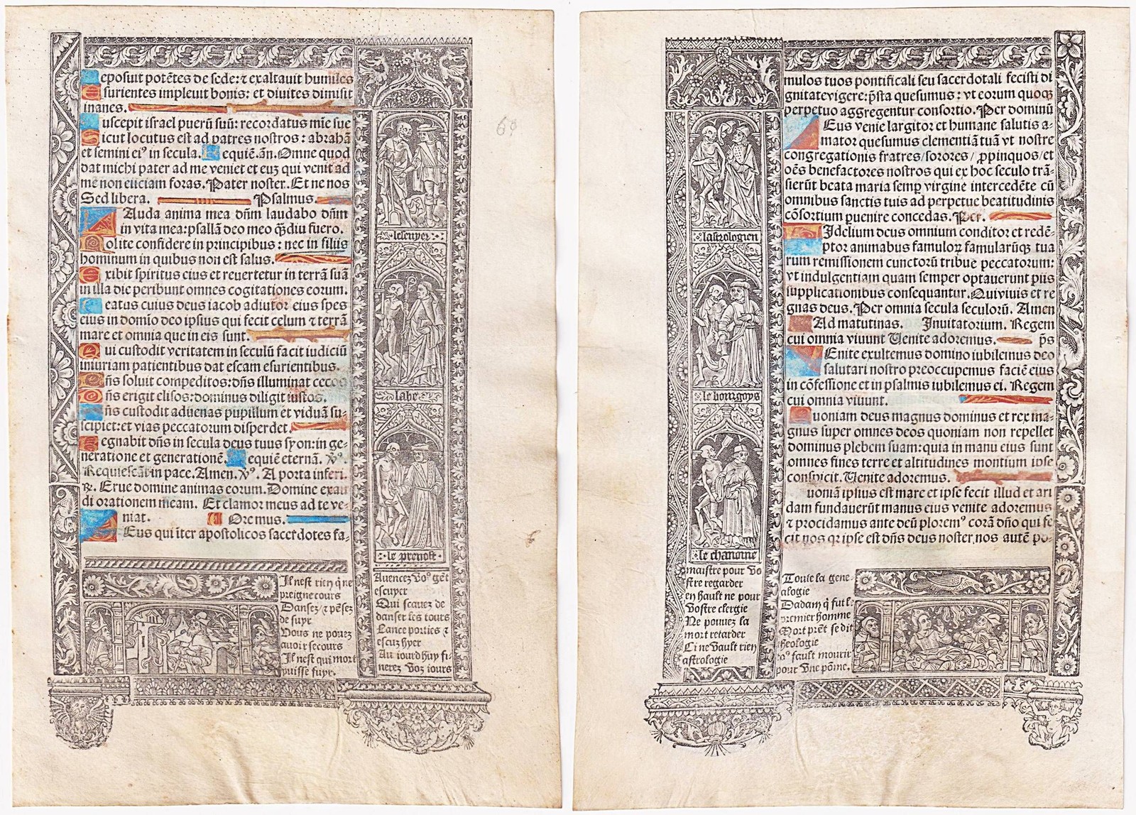 Stundenbuch Book of Hours Inkunabel Dance of Death Paris Simon Vostre 1501/60