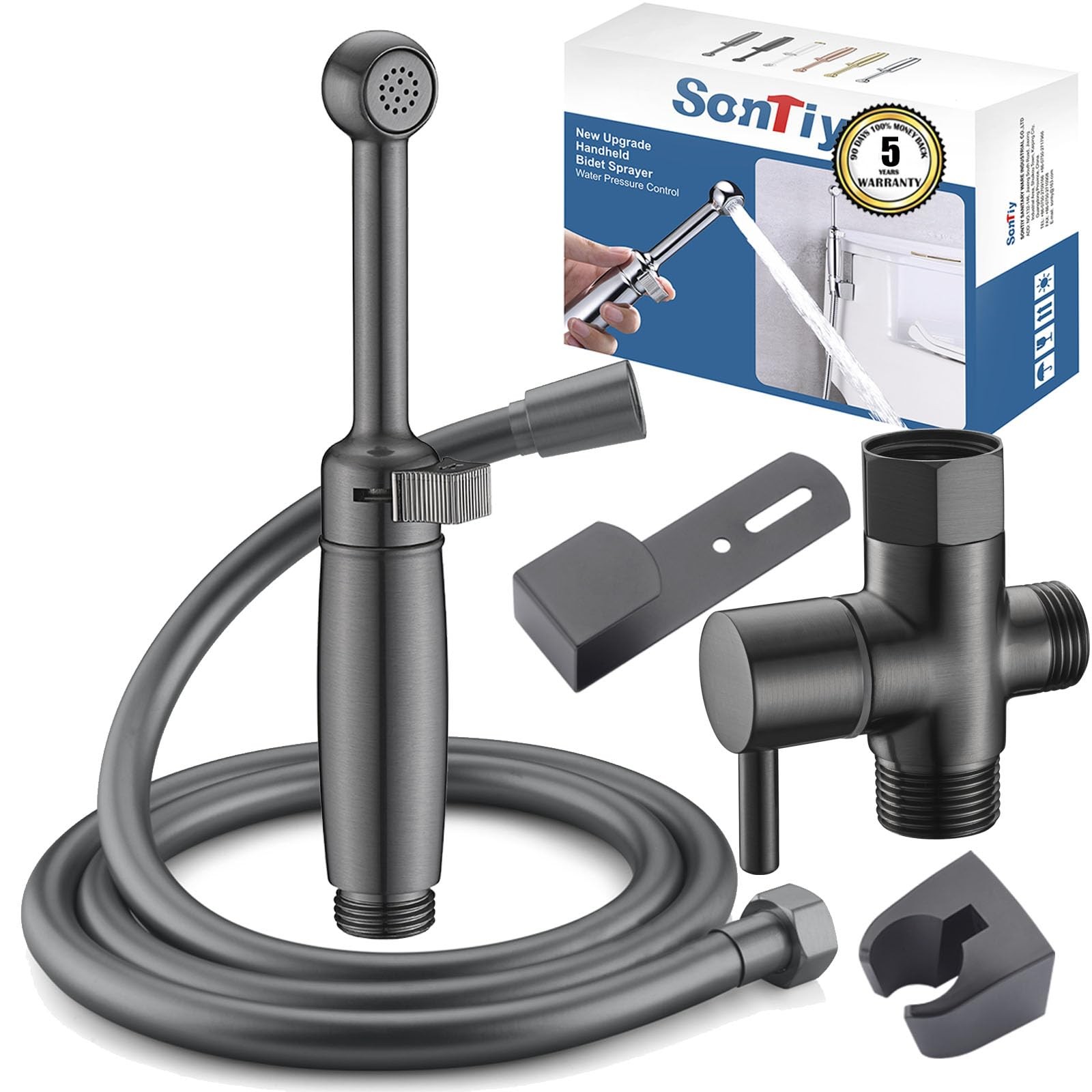 Handheld Bidet Sprayer for Toilet, Cloth Diaper Sprayer Set Hand Held Bidet J...