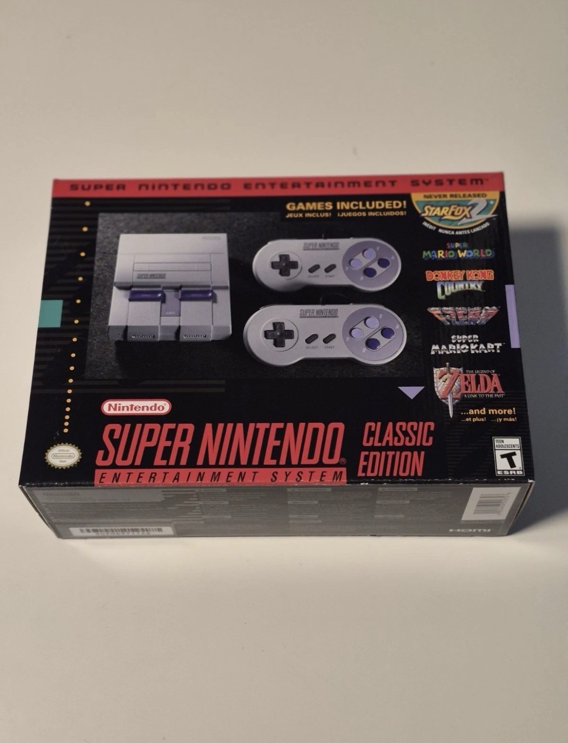 Super Nintendo Entertainment System SNES Home Console Gray Classic Edition New