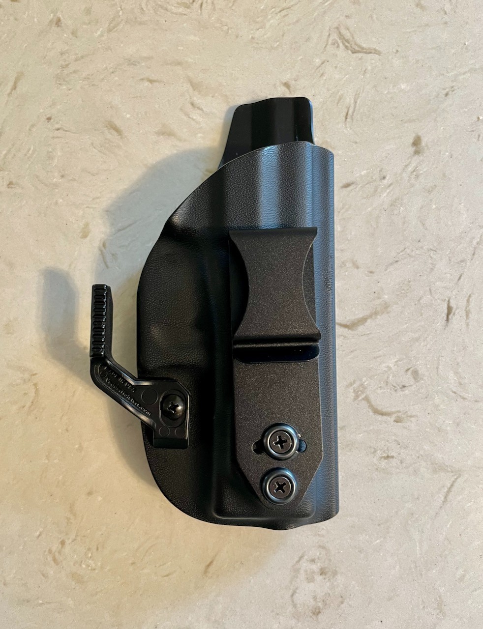 Vedder Light Tuck Kydex IWB Right Hand Holster Claw Attachment Glock 19/23/32/45