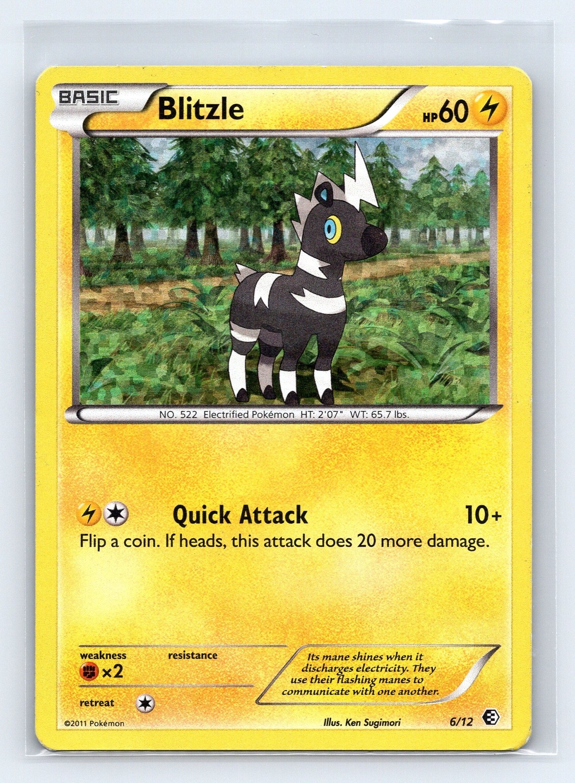 Blitzle - 6/12  006/012 McDonald's Promos 2011 MP Holo