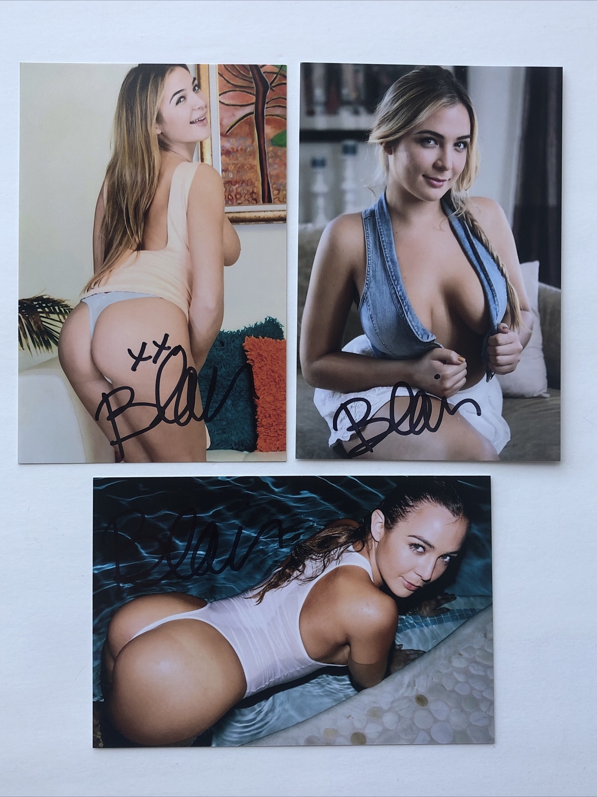 Blair Williams Autographed Photo Lot