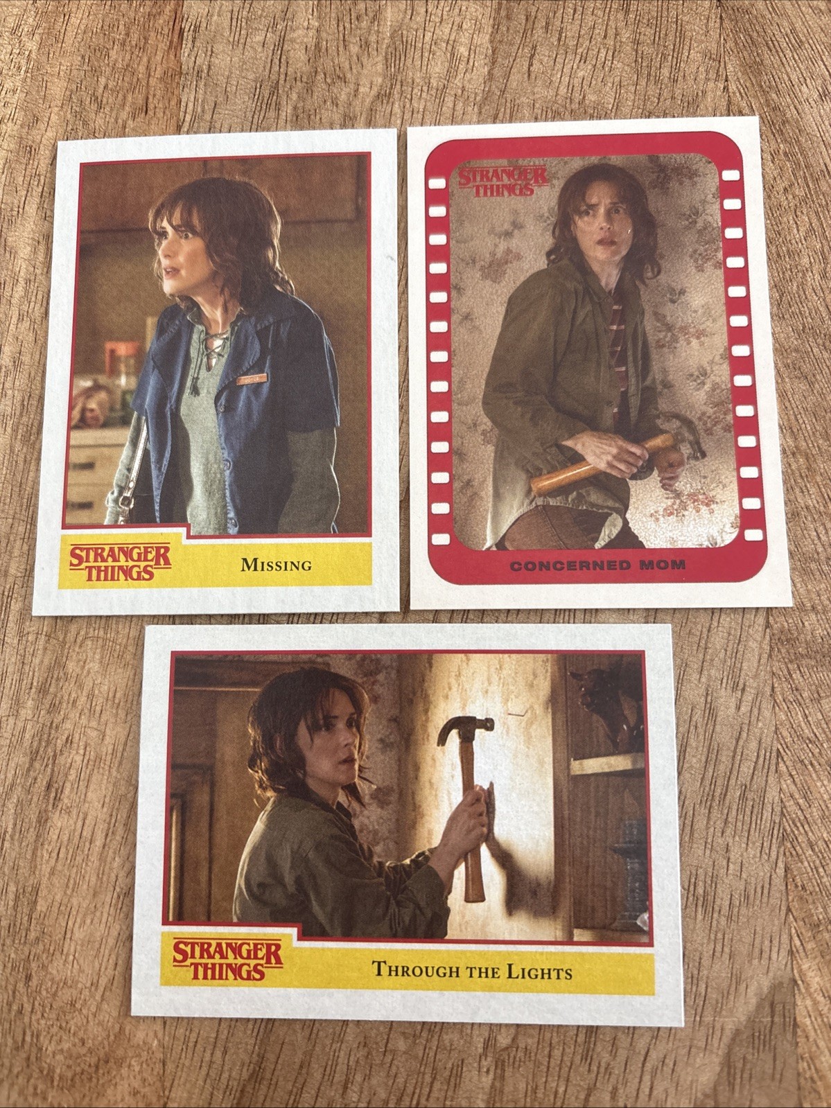 Stranger Things Topps Lot - Winona Ryder - Joyce Byers - 1, 38, 4