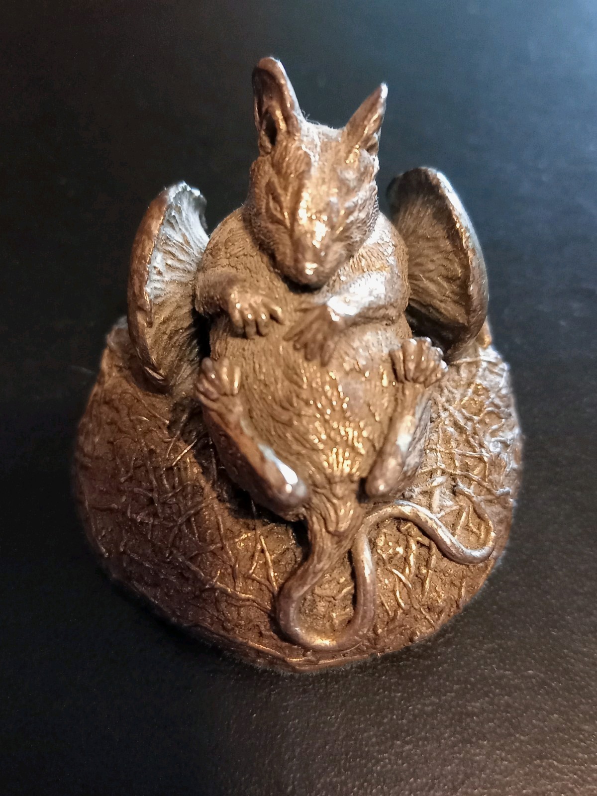 Hallmarked Sterling Silver Filled Mouse Figurine by Country Artists