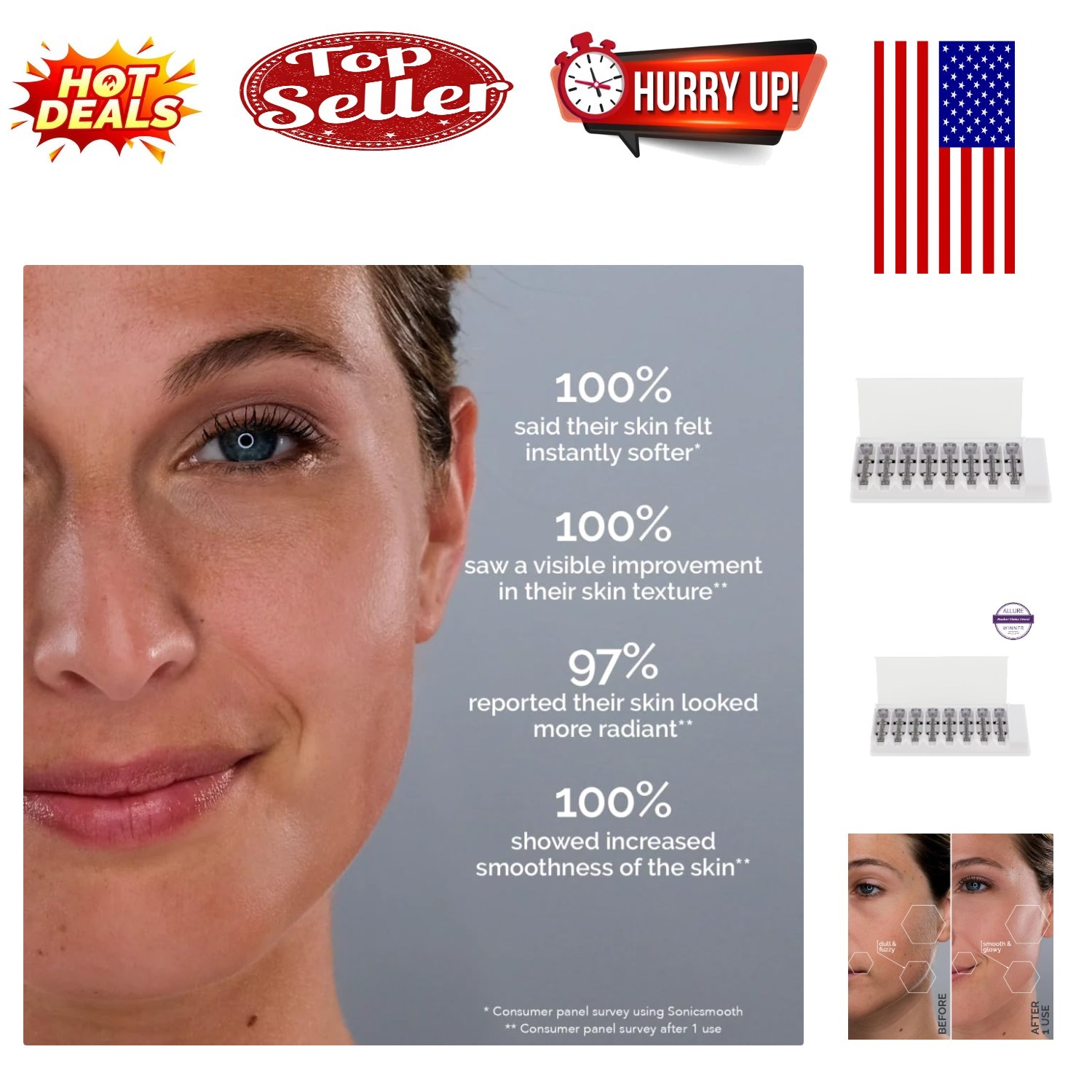 Sonicsmooth Pro+ Dermaplaning Blade Refills – 8-Count Replacement Safety Tips