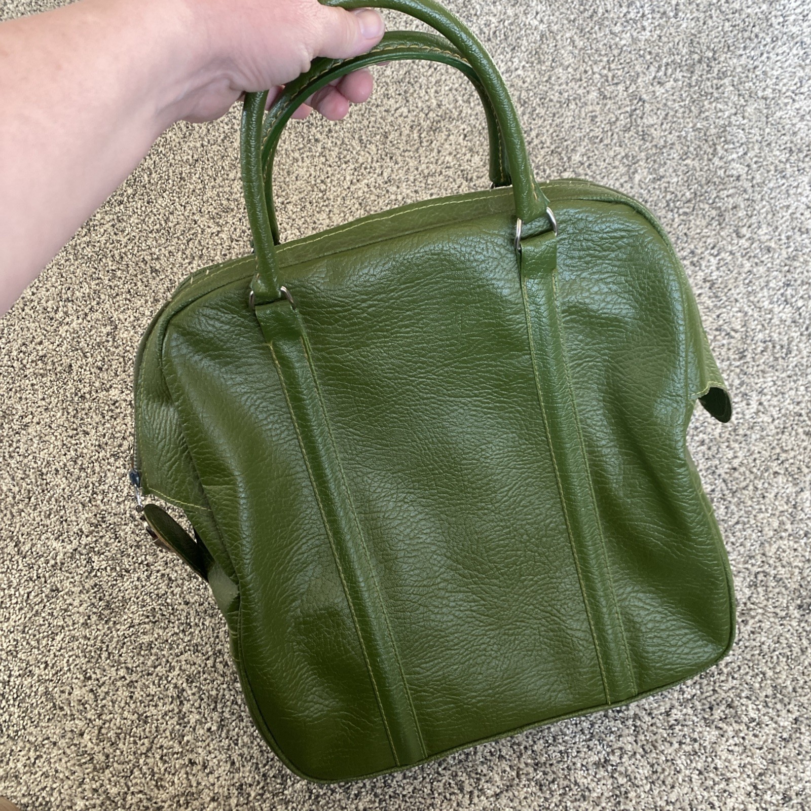 AMELIA EARHART Avocado Green Luggage Carry On Overnight Bag Travel Tote NO KEY