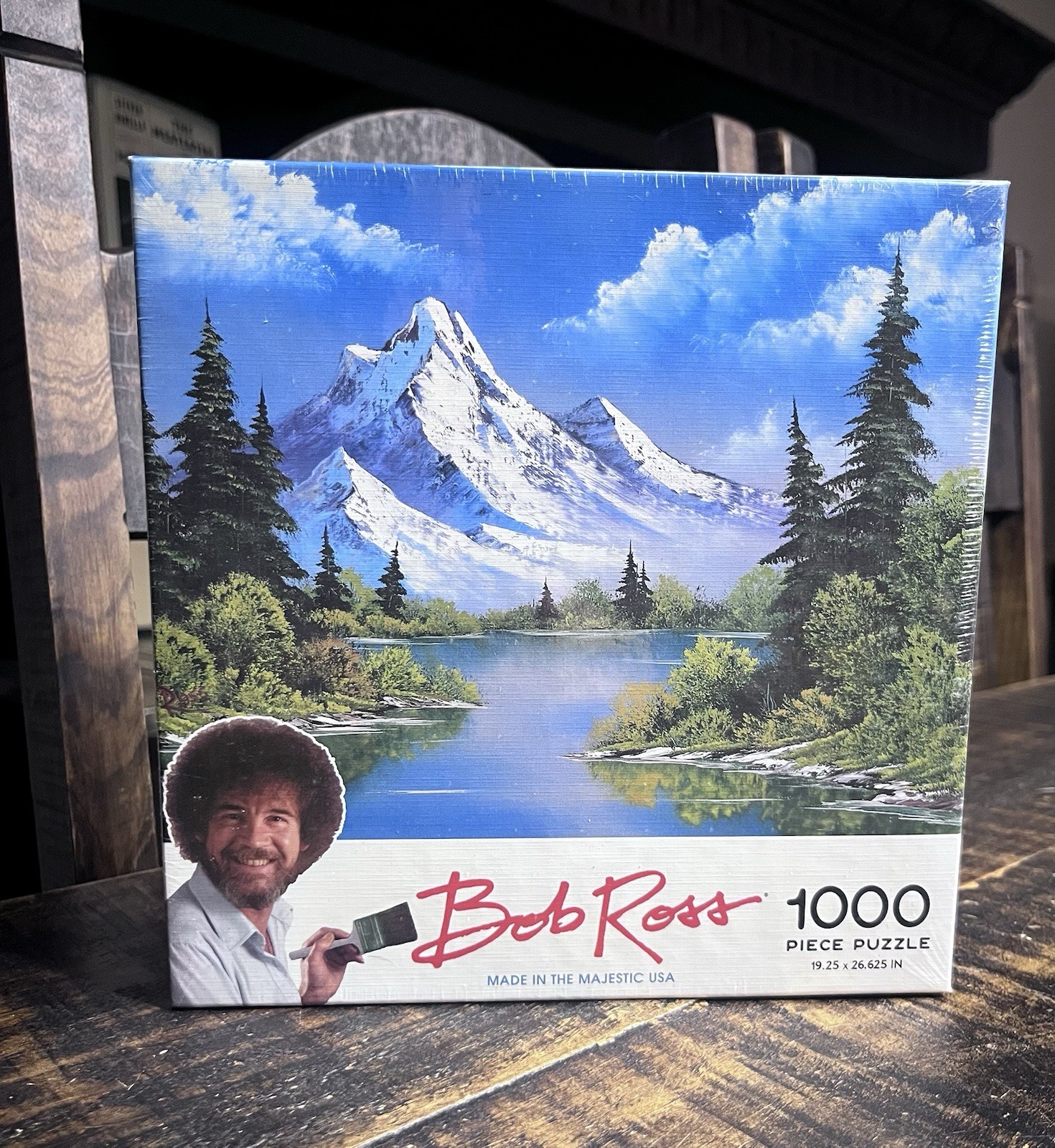 BOB ROSS Mountain Reflections 1000 Piece Puzzle New In Sealed Package