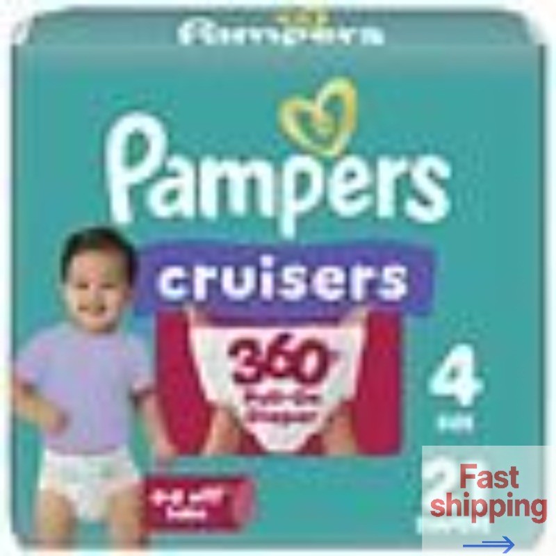 Pampers Cruisers 360 Baby Diapers Size 4 (22-37 lbs), 21 ea